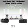 Bus Bar Stud Terminals - Qiilu 100Amp 12~48V 4 Stud Bus Bar Electrical Terminal Junction Block