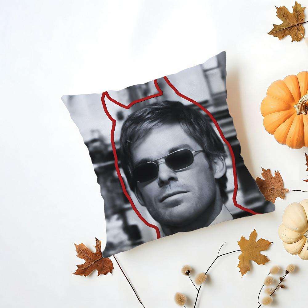 Fashion Stoic Actor Reserved MMichael C Hall Cushion Cover Washable Linen Pillowcase Soft for Daily Sofa Bed Home Room Decor