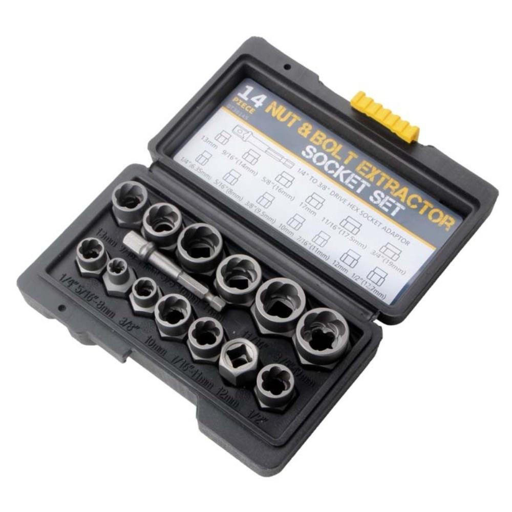 High Hardness Nut&bolt Extractor Socket Set Spiral Design Broken Bolt Tool  Machinery Tool