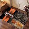 Tappeto in Velluto di Cristallo Personalizzato Harley-Davidson, Tappeto Morbido Antiscivolo con Testo Nome Personalizzato per Soggiorno Camera da Letto