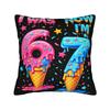 Pillow Cover Six Seven Bruh 67 Funny Saint Patricks 6 7 Meme Cute Funny Pillow Case For Sofa Home Decor Pillowcases