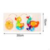 Animal Wooden Matching Puzzle,Children Early Education Learning Toys,Wooden Puzzles for Age 4+ Years