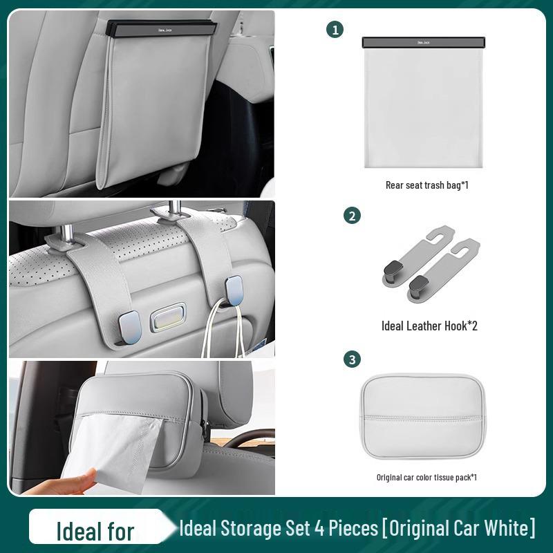 Kompatibel mit Ideal L6-L9/i6-i8 Auto-Magnetischer Müllsack für die Sitzlehne