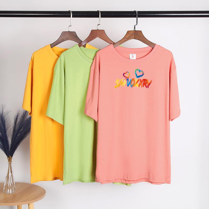 TWINFLAMES Fashion Tshirt Women's Clothing Letter Graphic Tees Shirt Femme T-Shirt Tops Y2k Tops