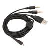 Headphone Cable 3 in 1 Plugs Replacement Gaming Headset Cord with Light for Steelseries Arctis 3 5
