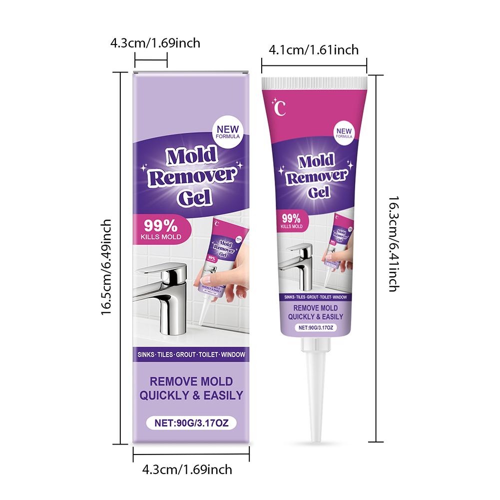 Anti-Mold Gel Tile Cleaner Wall Mildew Tool Remover Cleaning Washing Machines Tiles Instant Stain Removal Long Last Protection