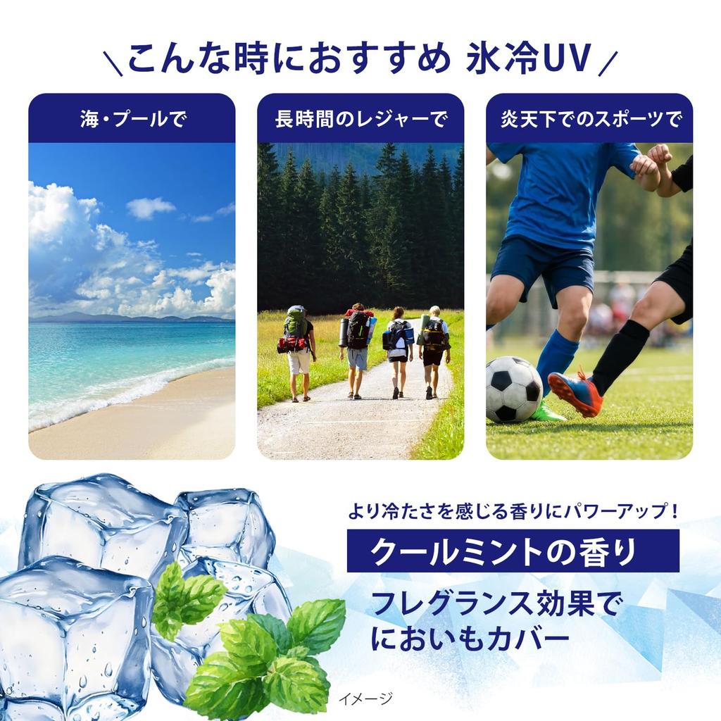 KOSE Suncut Perfect UV Gel Cool UV Water (80g, SPF50+/PA++++, Resistant)