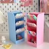 Macaron Color 4 Grid Oblique Insertion Desktop Organizer Pen Holder Pencil Makeup Brush Storage Box School Stationery Quality