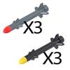 MOC Compatible Military Character Building Blocks Accessories Missile Models Fighter Jet Assembly Children's Toy Mini Brick Gift