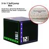 Caja de Salto Portátil 3 en 1 a Prueba de Golpes Herramienta de Entrenamiento Físico Caja de Salto Pliométrico Grande Gimnasio en Casa