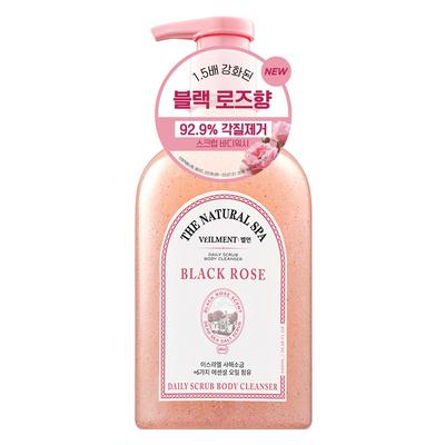 Bellman Spa Long-lasting Slightly Acidic Perfume Scrub Body Wash with Black Rose Scent, 600g, 1 Piece