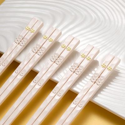 2/5 paia di bacchette giapponesi sushi bianco cibo tagliatelle braciole bastoncini coreano stoviglie cucina bar forniture buffet posate utensili