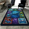 Cybernetic Marine Life Pattern Rug Floor Mat for Living Room or Bedroom Soft and Comfortable Carpet a Gift for Birthday and Holiday.