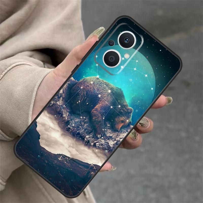 Grizzly Bear Case For OPPO Reno 14 10 11 12 13 Pro 11F 12F 13F 14F 7 8 Lite OPPO Find X9 X8 X5 Pro Cover
