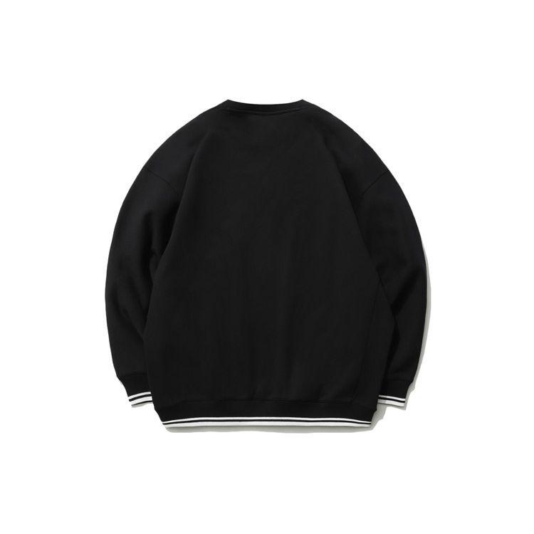 Li Ning Casual Sports Crew Neck Pullover Sweatshirt Men Sweatshirt Black AWDR217-2
