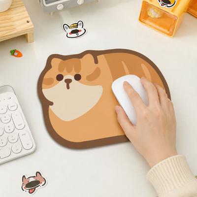 Thickened Cat Mouse Pad Cute Cat Gaming Mouse Pad Creative Computer Desk Mat Gaming Setup