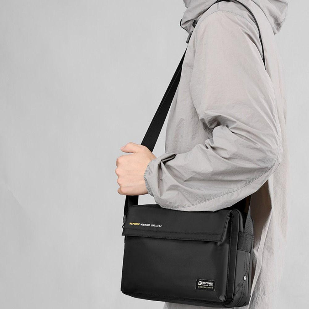 Single Shoulder Man Messenger Bag Large Capacity Nylon Crossbody Bag Men's Shoulder Bag  Camping