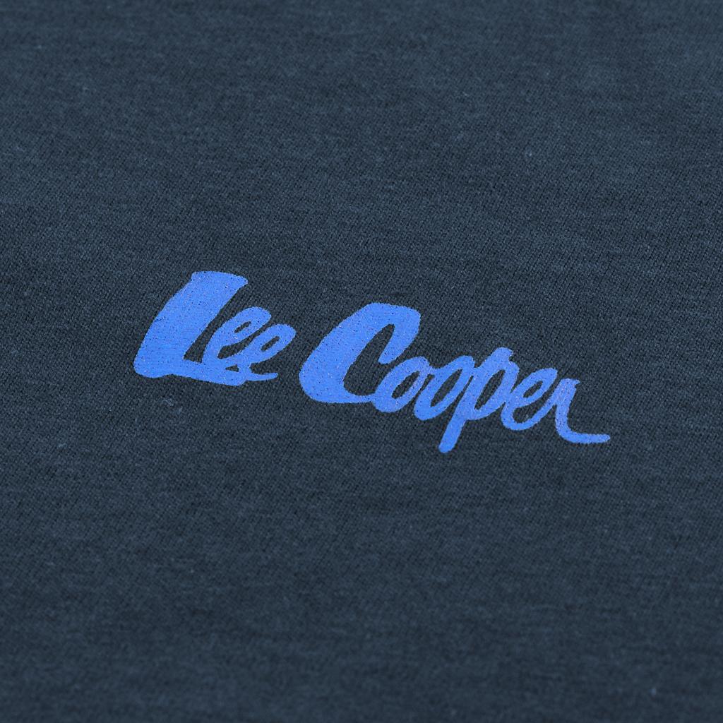 Lee Cooper Piżama Męska Bawełniana Długa Granat Niebieska Logo