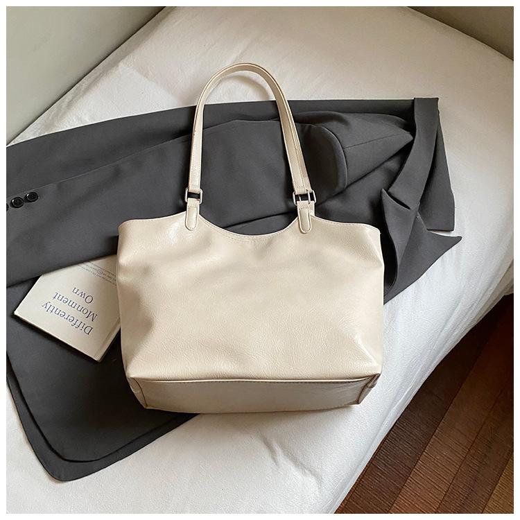 

Slack retro tote bag women s 2025 new Korean version large-capacity versatile tote bag fashionable commuter shoulder bag