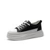 Cowhide Version Thick-soled Trendy Little White Shoes Spring Women's Versatile Casual Fashion Heightening Comfortable Board Shoes Women