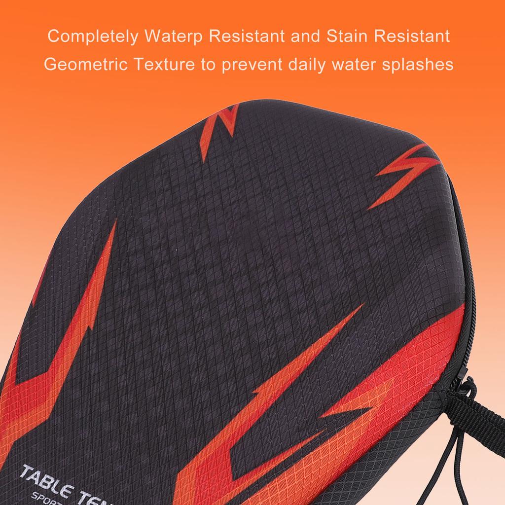 Table Tennis Paddle Cover Heavy Duty Extra Support Hard Shell Water Resistant Fits Up To 2 Paddles Table Tennis Racket Case B