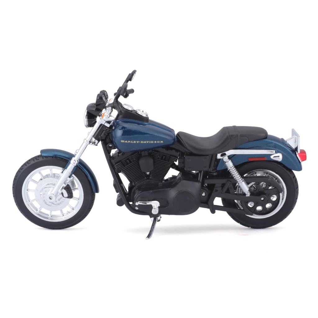 Maisto 1/12 Scale Harley-Davidson 2004 Dyna Super Glide Sport Blue / Diecast Model Car, Motorcycle, Fully Assembled, 32321