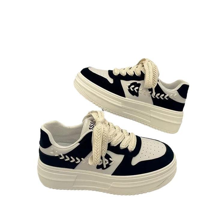 2025 direct sales big head platform white shoes women's summer 2025 new spring and autumn tide versatile niche original sports shoes