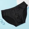 3PCS Men's Ice Silk Summer Briefs Transparent Sexy Quick-drying Trendy Breathable Underwear Ultra-thin Seamless Panties