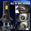 2Pcs 40000LM H7 LED Headlight Bulbs Mini Turbo H11 LED H8 9005 HB3 9006 HB4 100W Car Fog Light Hi/lo Beam Headlamp Auto Plug&Play Lamp 6500K White
