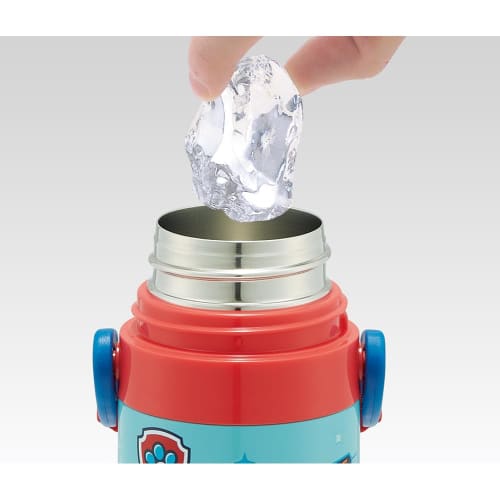 Skater Kid-Friendly Lightweight Stainless Steel 2-Way Water Bottle, 430ml, Paw Patrol 24 Design, for Kids, Includes Direct Drinking Cup, Stainless Ste