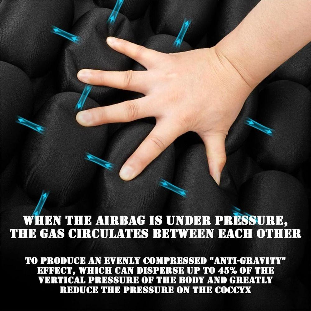 High Rebound 3D Air Cell Seat Cushion Breathable Anti-bedsore Travel Cushion Anti-Slip Lightweight Inflatable Seat Cushion