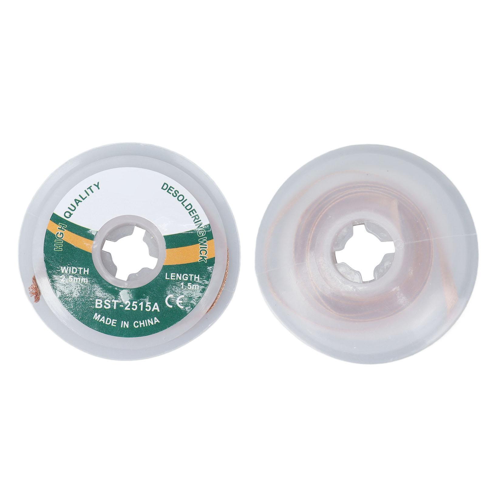 

Оплетка для выпаивания Сплав Медь Оплетка для удаления припоя Не требующая очистки Инструмент для отсоса припоя 1,5 метра 2,5 мм