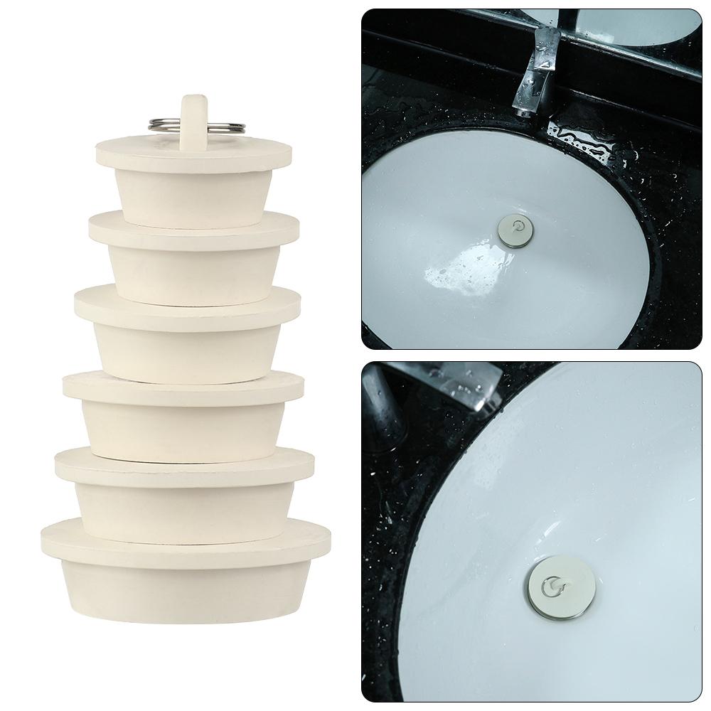 

Useful Leakage-proof Round Drain Cover Sewer Bathtub Stopper Bathroom Supplies 33.1-35.1mm білий