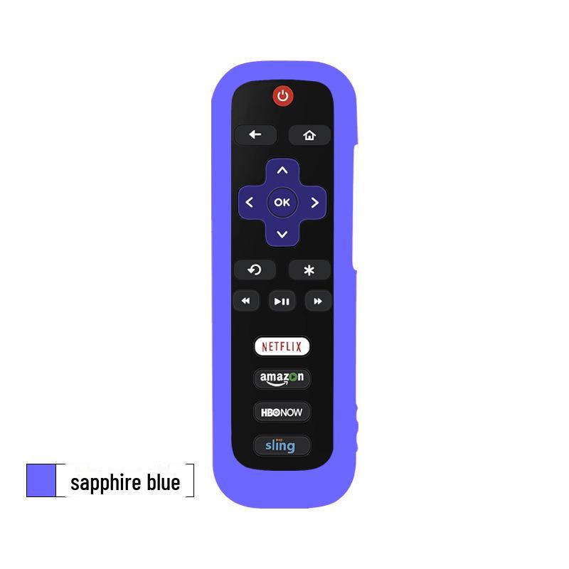 Roku TV Remote Control Luminous Anti-Slip Cover - Dirt-Resistant & Anti-Fall Sleeve