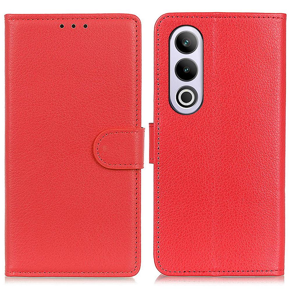 For OnePlus Nord CE4 5G Case Litchi Texture PU Leather Wallet Stand Phone Cover