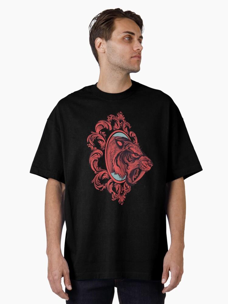 Tiger In the Mirror Oversized T-Shirt
