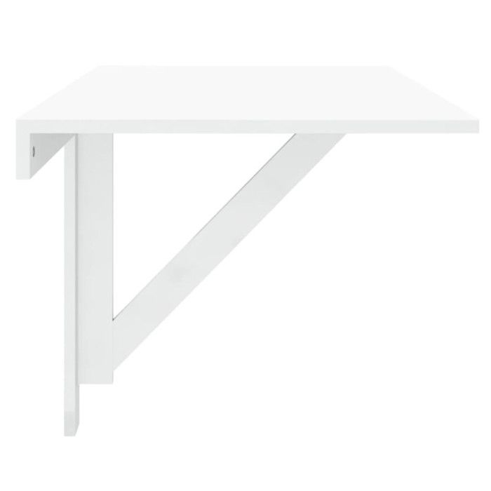 Foldable Wall Table Glossy White 100x60x56cm Engineered Wood