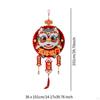 Chinese Lunar Year Hanging Ornament Blessing Words 14.1x39.7inch with Red Tassel for Home