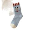 Soft Waxy Australian Fleece Socks, Puppy Hairball Cloth Label Medium Tube Ball Fleece Thickened Warm Medium Tube Socks