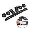 Car Interior Decoration A C Button Repair Stickers Button Repair Decals Black Overlay Firm Fitment Light Penetration Reduction