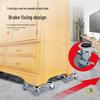 Groove Heavy Object Mover: Caster Bracket for Household Appliances & Furniture