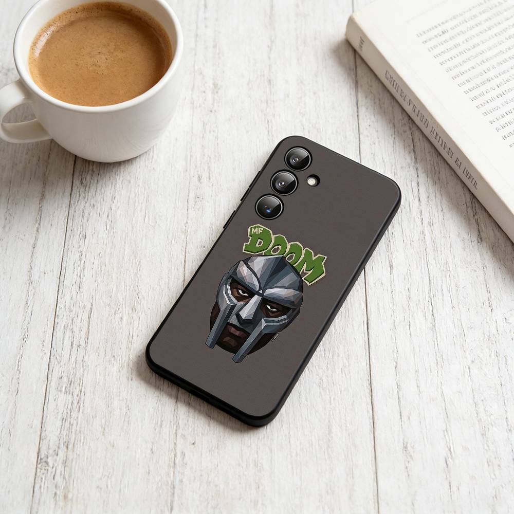 MF-DOOMs-Rapper Phone Case For Samsung Galaxy A73,A72,A71,A70,A53,A52,A51,Others Soft Black Cover