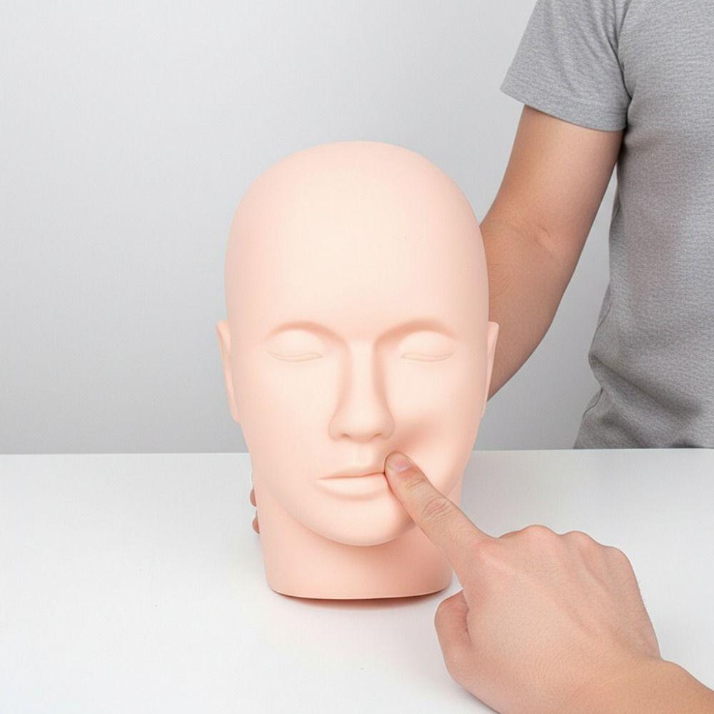 Closed Eyes Eyelash Extension Practice Model Flat Head Practice Mannequin Face Painting