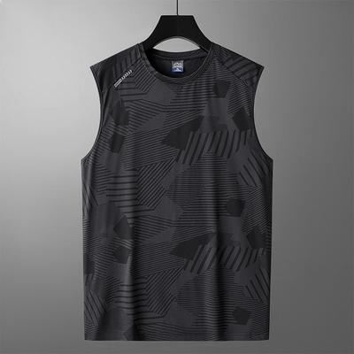 Ice Silk Quick Drying Sports Running Top Men's Half Body T-shirt Sports Men's Single Top