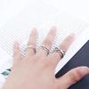 Roman Numeral Letter Width Female Finger Ring Opening Adjustable Ring Couple Ring Korean Style Ring
