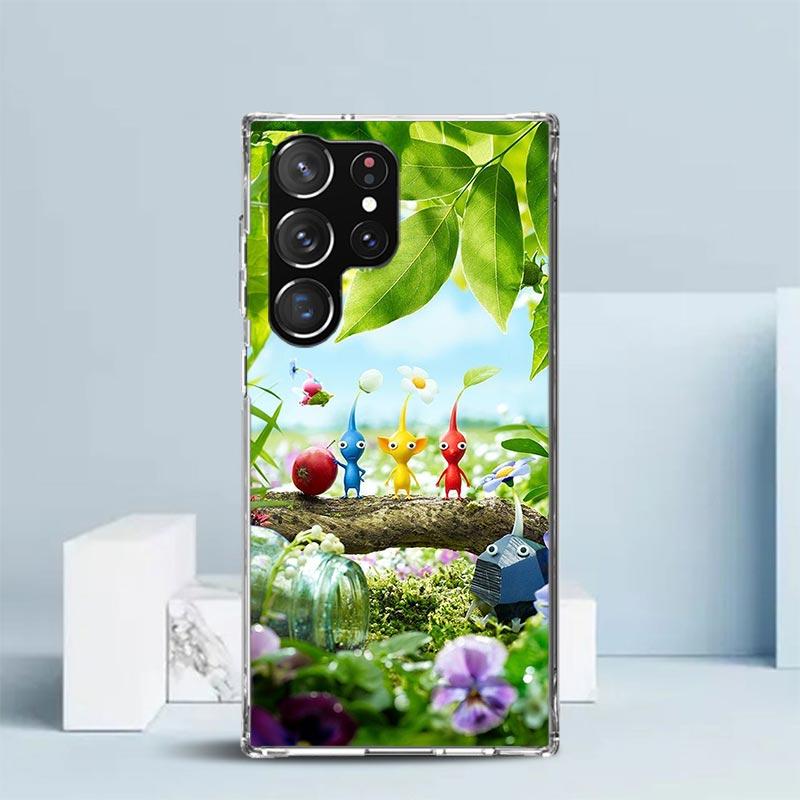 Game P-PikminS 4 Soft Cover for Samsung Galaxy S25 Edge S26 S24 S23 Ultra Phone Case S22 S21 Plus S20 FE Print Pattern Shell Gal
