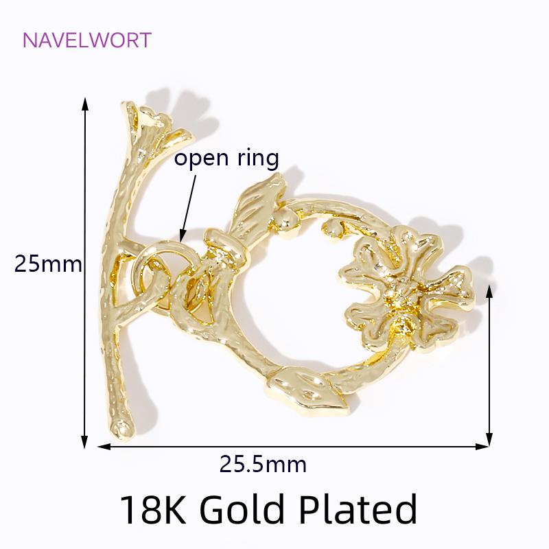 Multi Styles Bracelet Connector Clasps 18K Gold Plated Round/Oval OT Clasps,Toggle Clasp For Jewelry Making,DIY Findings