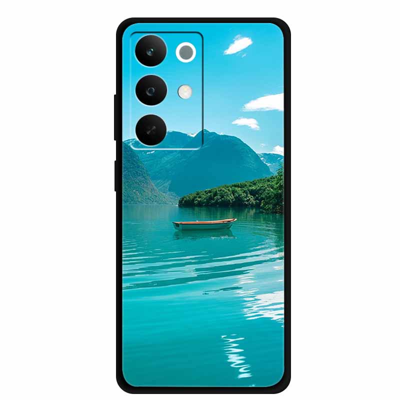

Чохол для телефону Realme C85 5G 2025 Квіти Чорний Силіконовий М яка Задня Кришка Чохол Для Realme C85 Pro Чохол 6.8 C 85 Pro Coque Funda Realme C85 5G