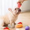 Cartoon Fruit & Vegetable Dog Plush Toy – Colorful Fruit Teething Supplies