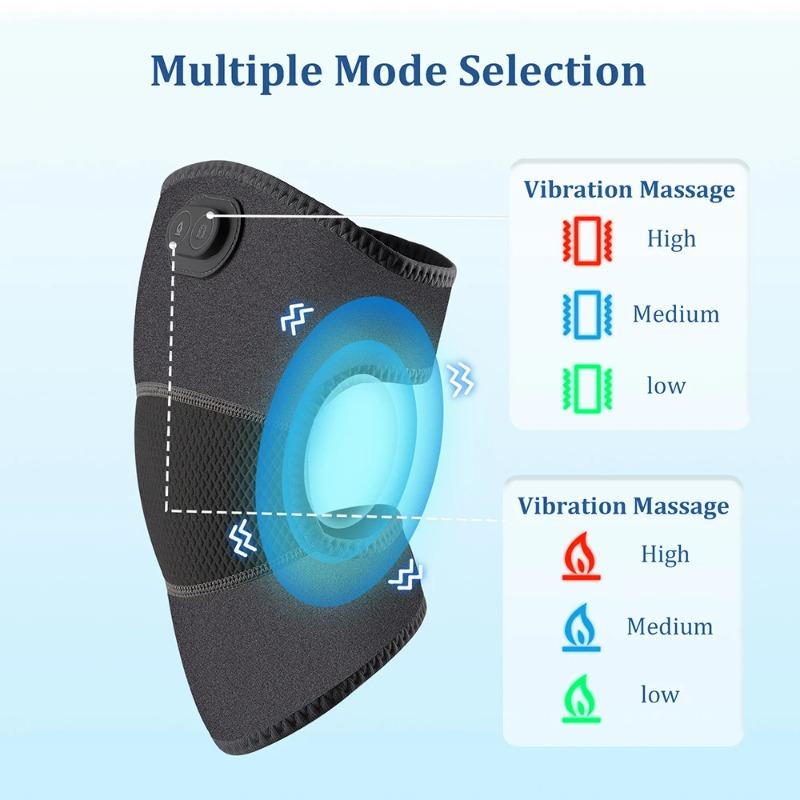 2026 New Gift Electric Knee Massager Shoulder Elbow Massager 3 Modes Vibration Knee Massager Knee Relaxation Air Pressure Kneading Massage